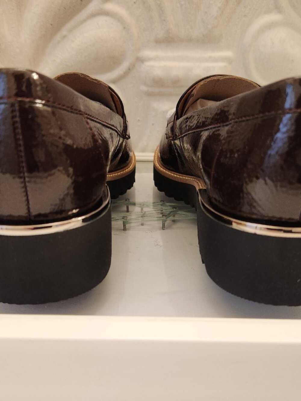 Franco Sarto "Carolynn" Burgundy Patten Loafers. NIB. Size 5.5 - Picture 8 of 12